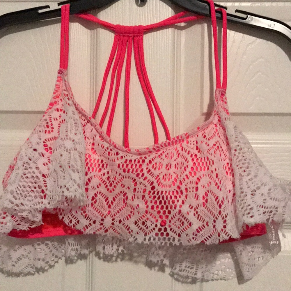 Pink bikini top